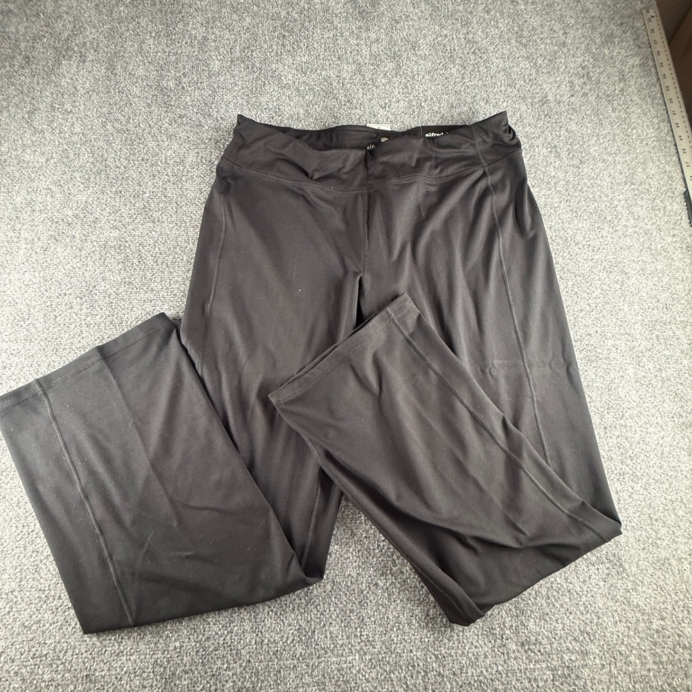 Alfred Dunner Easy Going Black Yoga Pants Size 14 Proportioned Medium 70401 LO